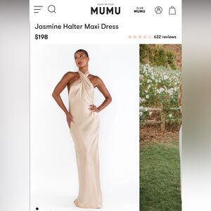 Jasmine Halter Maxi Dress